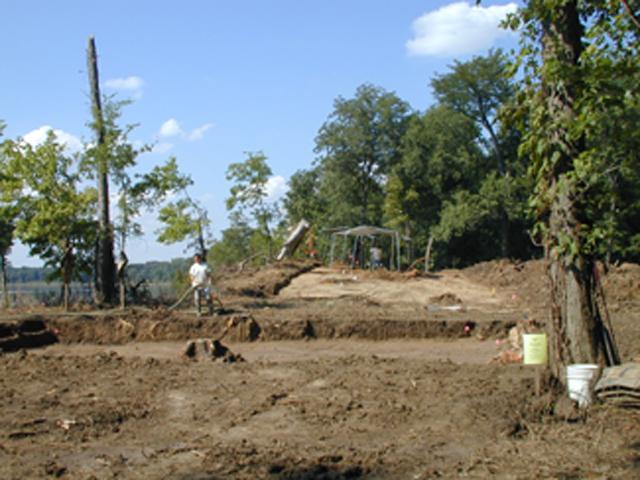 Block 2 in foreground, and Block 1 on higher ground in the background