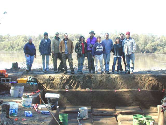 The Bone Bank 2001 excavation team