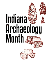 Indiana Archaeology Month logo