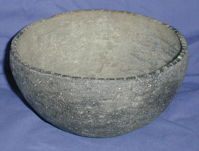 Mississippian Plain bowl with notched lip